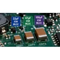 Augstas kapacitātes MLCC: 22µF, 47µF un 100µF kondensatori DC-DC convertera izejas filtrēšanai